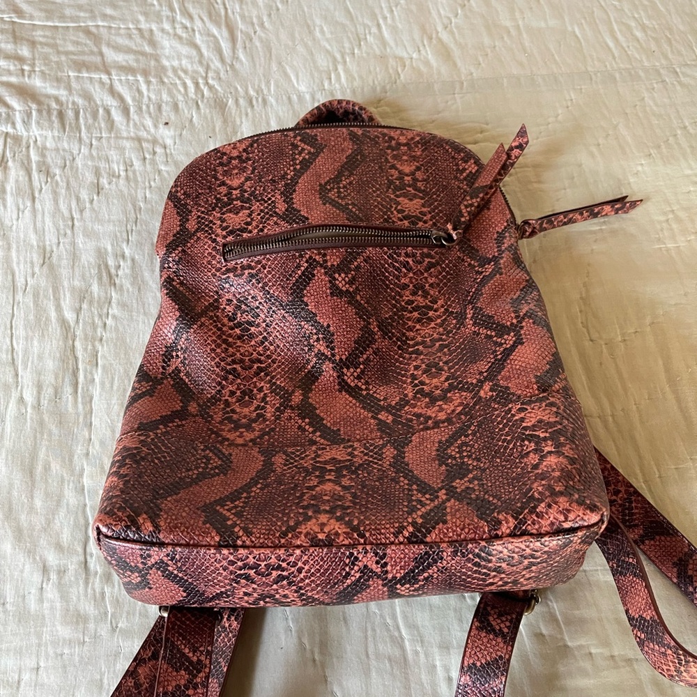ABLE Snake Print Backpack